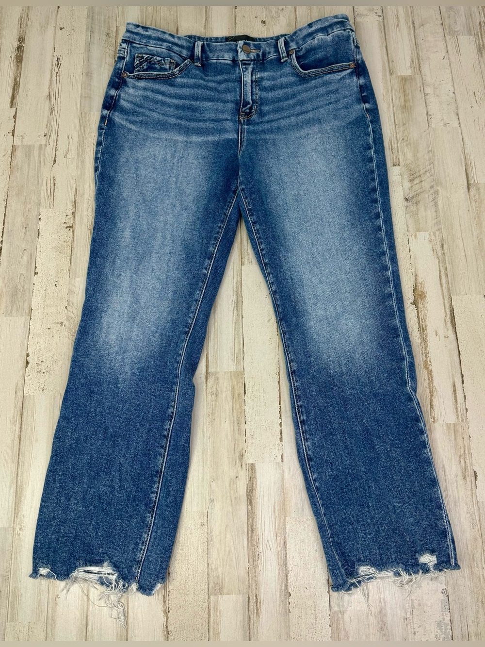 Buckle Black Fit No. 85 Cropped Straight Jeans Womens 30x28 Blue Denim